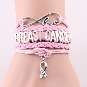 Infinity Love and Hope to cure Breast Cancer Bracelet - I Am Greek Life