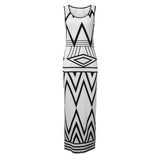 Zebra Print Long Maxi Dress N - I Am Greek Life